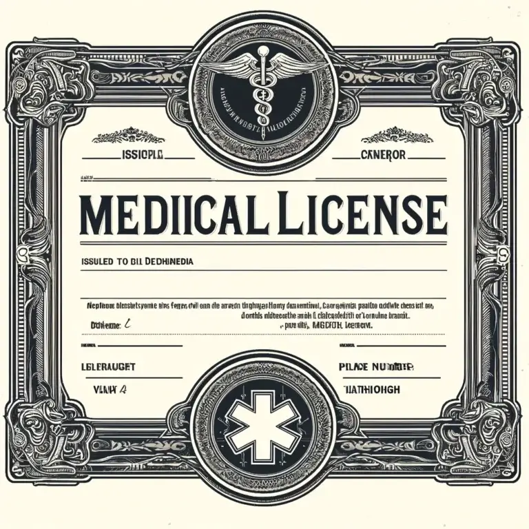 medical license