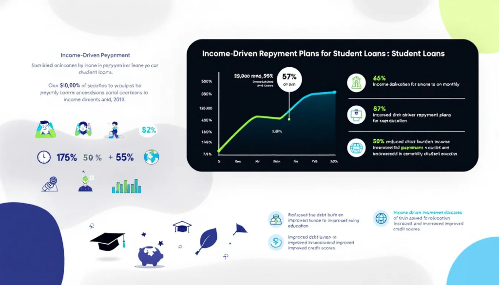 A visual representation of income-driven repayment plans for student loans.